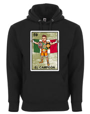 El Campeon Canelo Alvarez Champion Loteria Mexican Bingo Style Graphic Tee Shirt