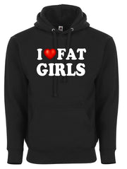 I Love Fat Girls I Heart Chubby Ladies Funny Humor Graphic Tee Shirt