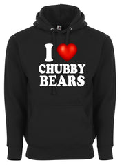 I Love Chubby Bears I Heart Funny Humor Graphic Tee Shirt