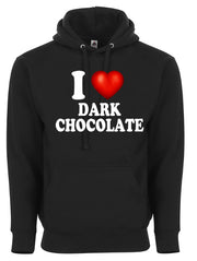 I Love Dark Chocolate I Heart Funny Humor Graphic Tee Shirt