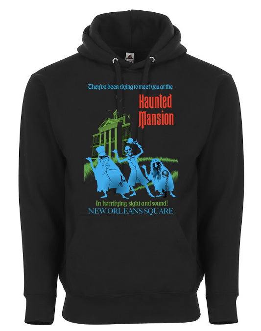 The Haunted Mansion Poster Disneyland Hitch Hiking Ghosts Graphic Tee Shirt