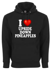 I Love Upside Down Pineapples I Heart Swingers Adult Humor Graphic Tee Shirt