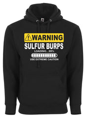 Warning Sulfur Burps Loading Use Extreme Caution Funny Graphic Tee Shirt