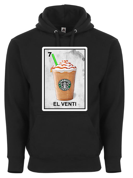 El Venti Frappuccino Loteria Funny Coffee Mexican Bingo Style Graphic Tee Shirt