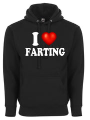 I Love Farting I Heart Passing Gas Funny Humor Graphic Tee Shirt