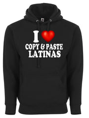 I Love Copy and Paste Latinas I Heart Funny Humor Graphic Tee Shirt