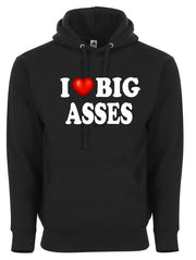 I Love Big Asses I Heart Big Butts Funny Adult Humor Graphic Tee Shirt