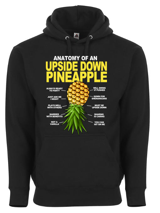 Anatomy of an Upside Down Pineapple Swingers Lifestyle Graphic Tee Shirt