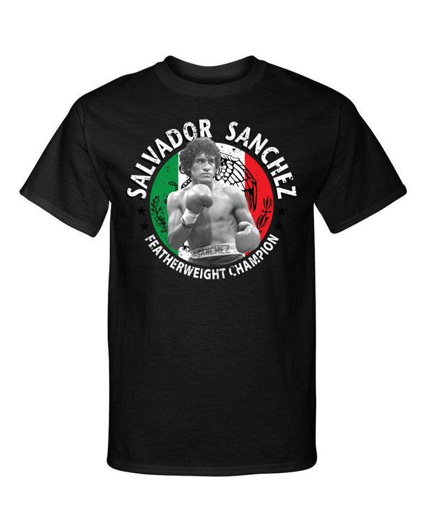 Salvador Sanchez Featherweight Champion Boxing Style Graphic Tee Shirt