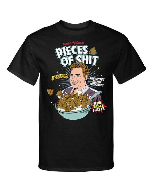 Shooter McGavin Pieces of ST Cereal Happy Gilmore Funny Style Graphic Tee Shirt