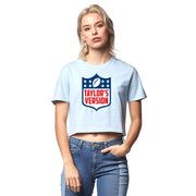 Taylors Version Football Style Fashion Graphic Ladies Crop Top