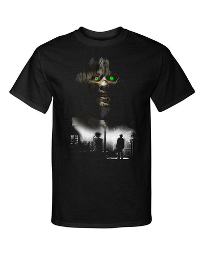 The Exorcist Cross Halloween Horror Graphic Scary Fashion Tee Shirt