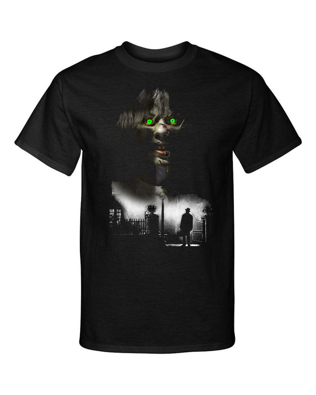 The Exorcist Cross Halloween Horror Graphic Scary Fashion Tee Shirt