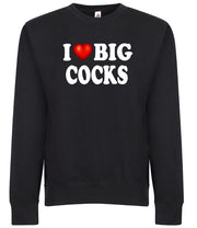 I Love Big Cocks I Heart Rooster Swinger Adult Humor Graphic Tee Shirt