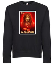 The Exorcist La Exorcista Loteria Mexican Bingo Tarot Card Halloween Horror Graphic Tee Shirt