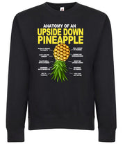 Anatomy of an Upside Down Pineapple Swingers Lifestyle Graphic Tee Shirt