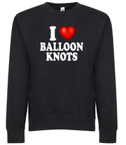 I Love Balloon Knots I Heart But Funny Adult Humor Graphic Tee Shirt