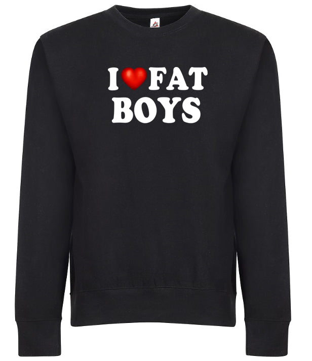 I Love Fat Boys I Heart Chubby Guys Funny Humor Graphic Tee Shirt