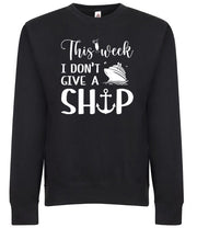 This Week I Dont Give A Ship Cruise Cruising Vacation Funny Graphic Tee Shirt