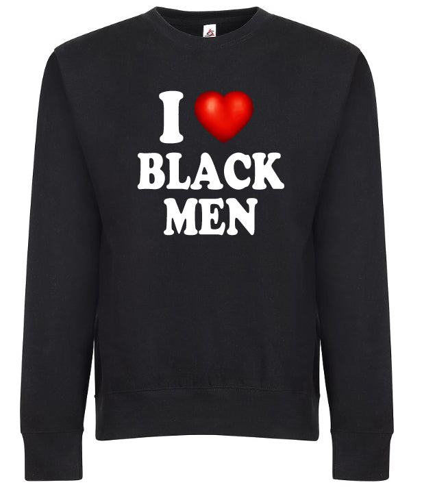 I Love Black Men I Heart Lifestyle Swinger Adult Humor Graphic Tee Shirt