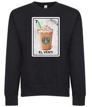 El Venti Frappuccino Loteria Funny Coffee Mexican Bingo Style Graphic Tee Shirt